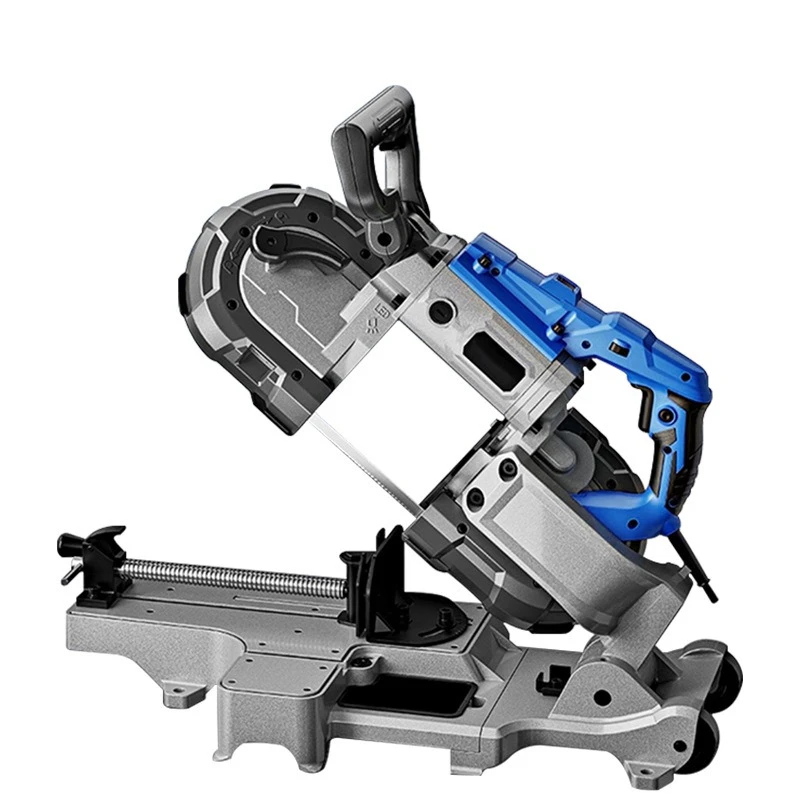 

110 band saw machine Small household woodworking steel bar cutting sawing machine Non-automatic handheld band saw