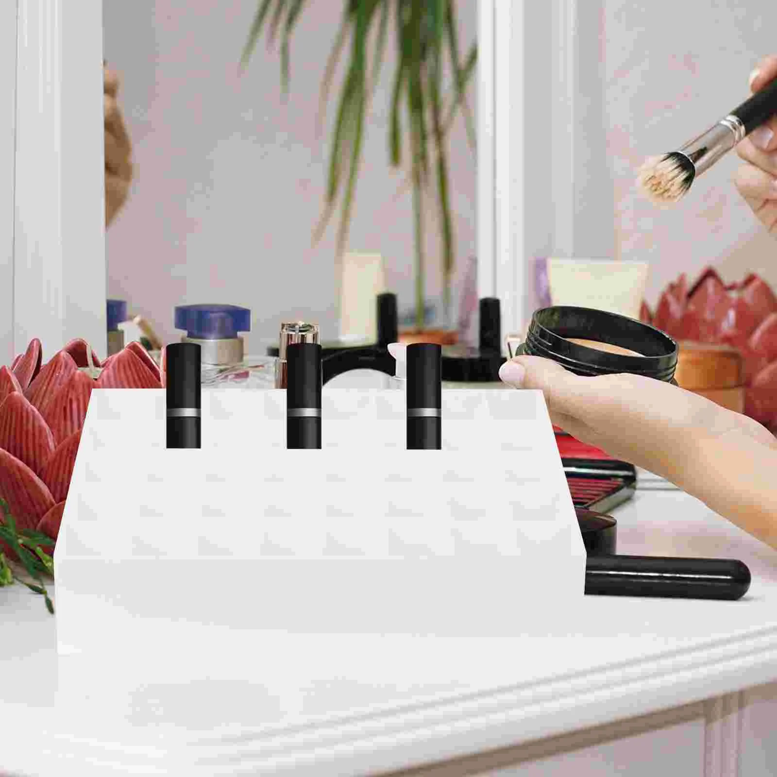 40 Slots Lipstick Stand Storage Case Holder Office Drawer Makeup Organizer Drawers Canister