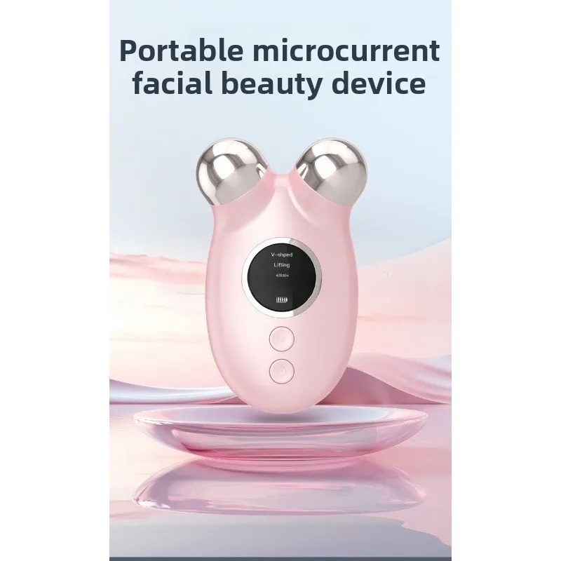 Dispositivo di bellezza a rulli Dispositivo di vibrazione a micro corrente transfrontaliera Dispositivo di bellezza domestico Dispositivo di bellezza per massaggio di sollevamento e serraggio 3D