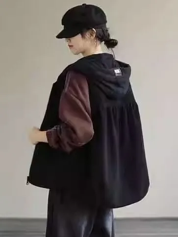 Koreaans Japans merk groot formaat artistiek lang Sve warme bovenkleding damesontwerp kleur Blo katoen Jaet