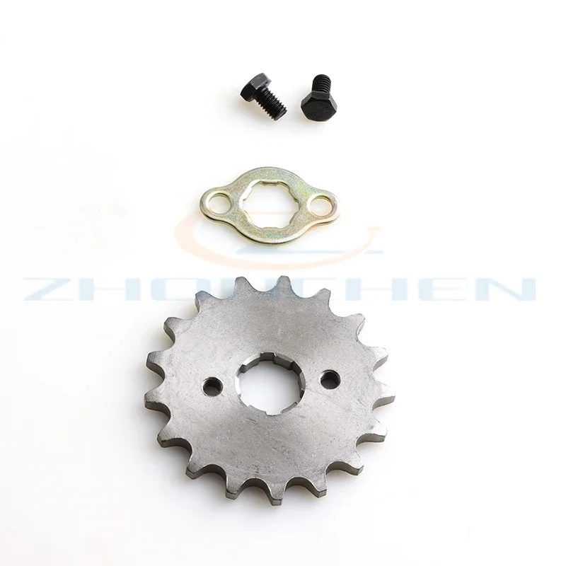 Motorcycle 428# 20mm 17MM 17T Front Engine Sprocket For KAYO BSE SSR SDG Dirt Pit Bike ATV Quad Go Kart Moped Buggy Scooter