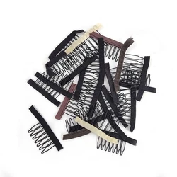 24 pz parrucca clip parrucca pettine parrucca pettini per proteggere parrucca 4-7 denti parrucca pettini per fare parrucca Caps clip per parrucche pettini per parrucche (B