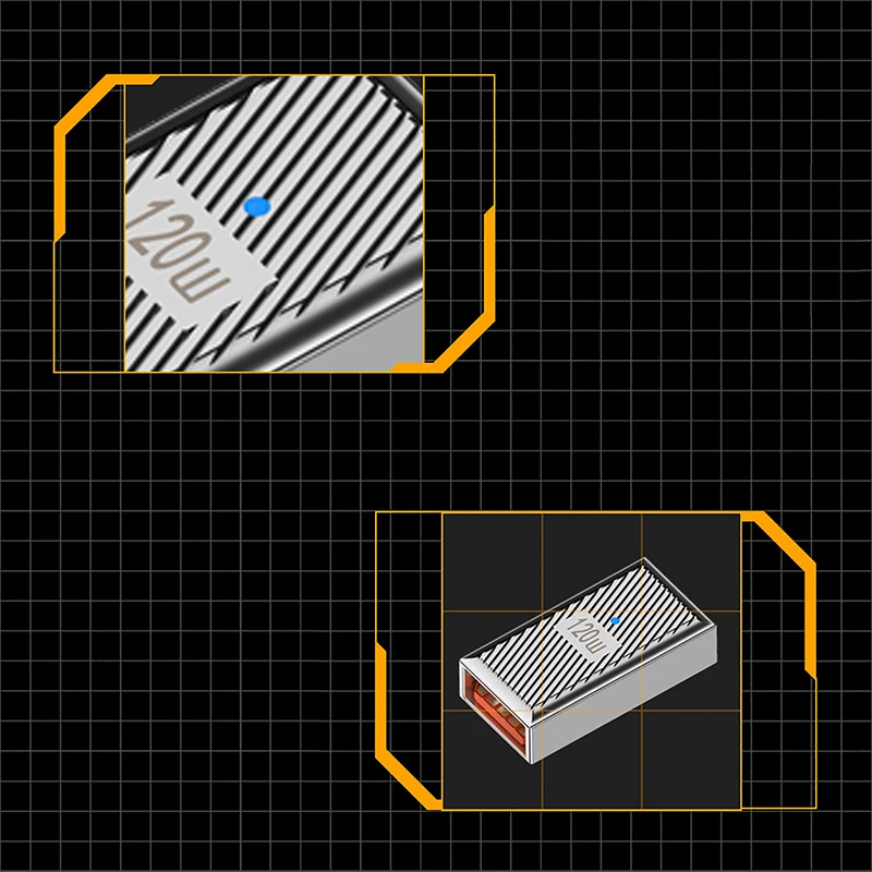 

Адаптер Legion Go OTG, 120 Вт, USB C на USB3.1, OTG, угловой адаптер под углом 90 °, 10 Гбит/с, USBC «папа» на USB3.1 «мама», коннектор для передачи данных под прямым углом