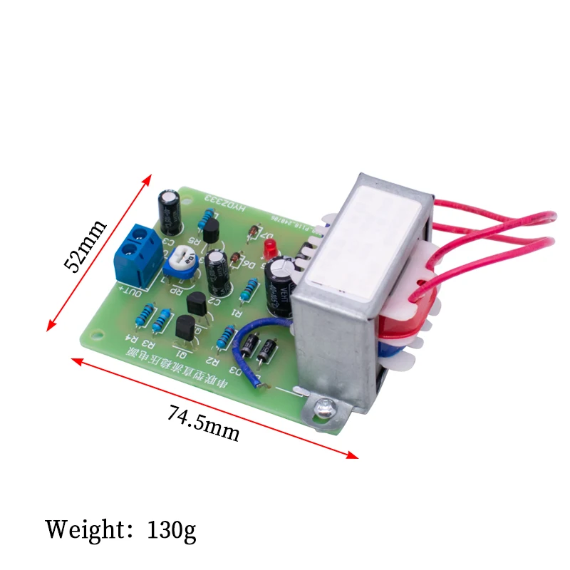Series adjustable DC regulated power supply kit practical training test Electronic fabrication voltage stabilization