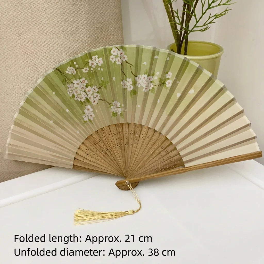 Chinese Fan High-Quality Hanfu Dance Fan Bamboo Handheld Fan Lightweight For Summer Cooling Scene Decoration Hanfu Accessory