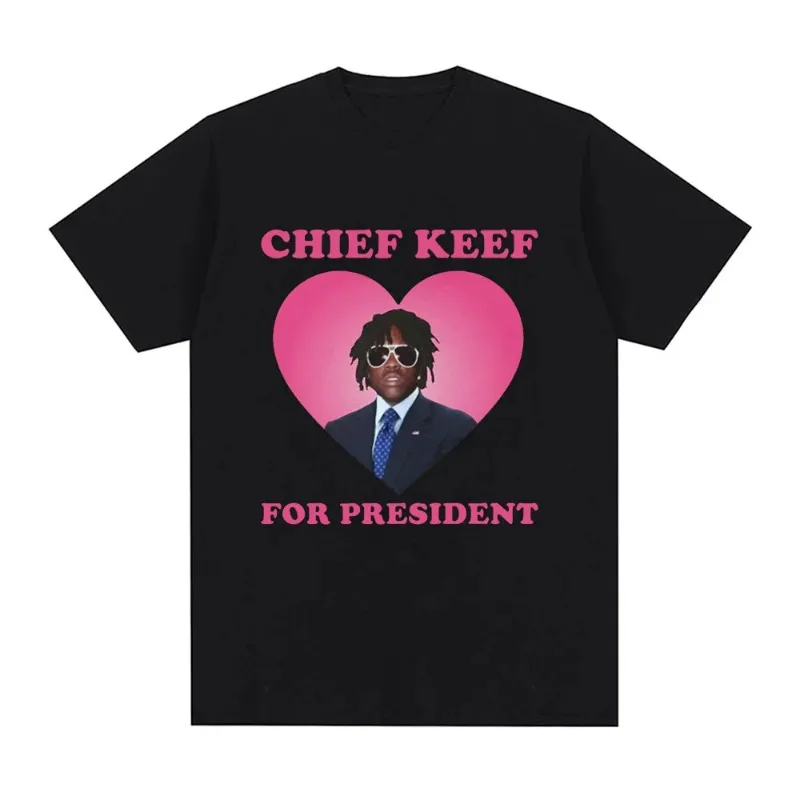 

Футболка I Love Chief Keef, мужская модная повседневная футболка с коротким рукавом, винтажные готические летние хлопковые футболки, уличная одежда в стиле хип-хоп