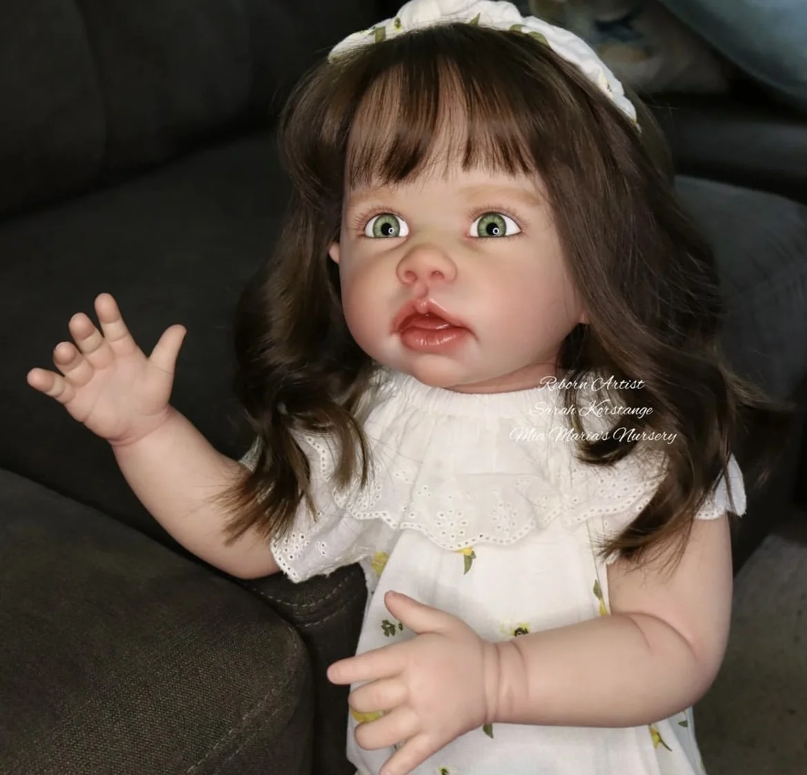 

FBBD 84CM Already Finished Bebe Reborn Tippi With Hand-Rooted Hair Standing Vision Huge Baby Toys For Chidlren Dolls For Girl