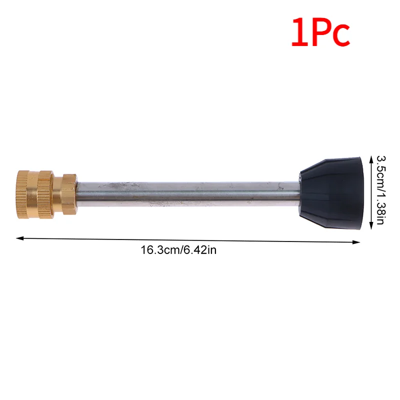 1Pc Lithium Car Washer Stainless Steel Extension Rod Lithium Water Wireless Car Washer Extension Rod Nozzle
