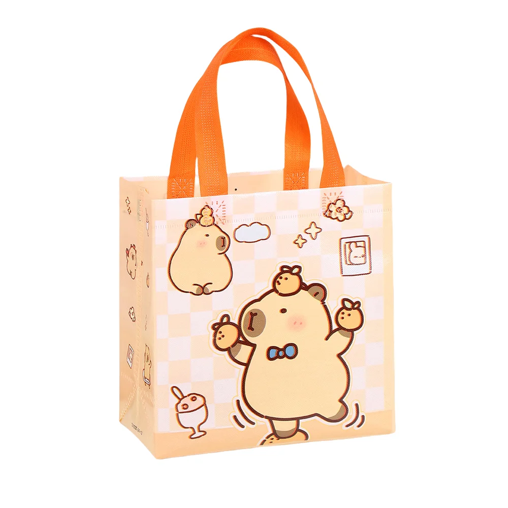 StoBag, Adorable Capybara Themed Non Woven Gift Bags, Cute and Eco Friendly Gift Wrapping, Perfect for birthday party, kids day