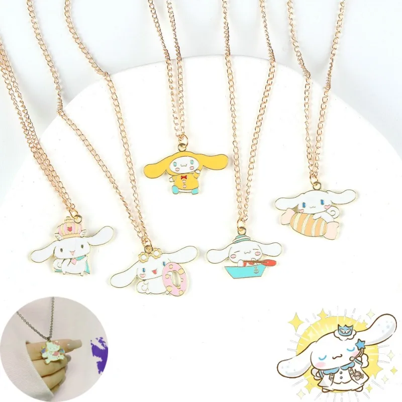 

Sanrio Cinnamoroll Necklace Cute Anime Cartoon Sweet Best Friend Necklace Student Couple Girlfriends Accessories Simple Gifts