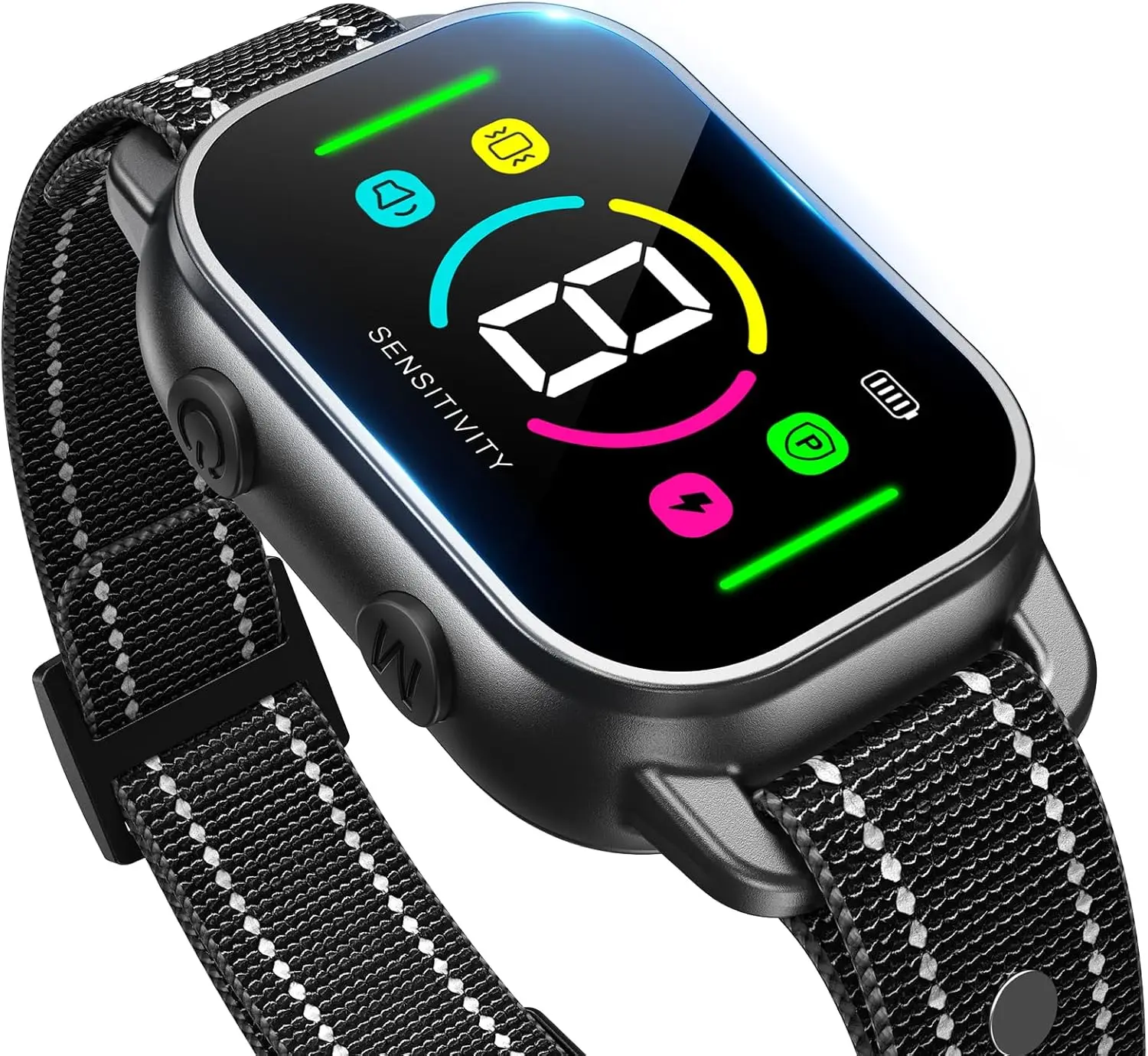 

Smart Rechargeable Dog Bark Collar with 8 Sensitivity Levels, Beep & Vibration Training for Small to Large Dogs