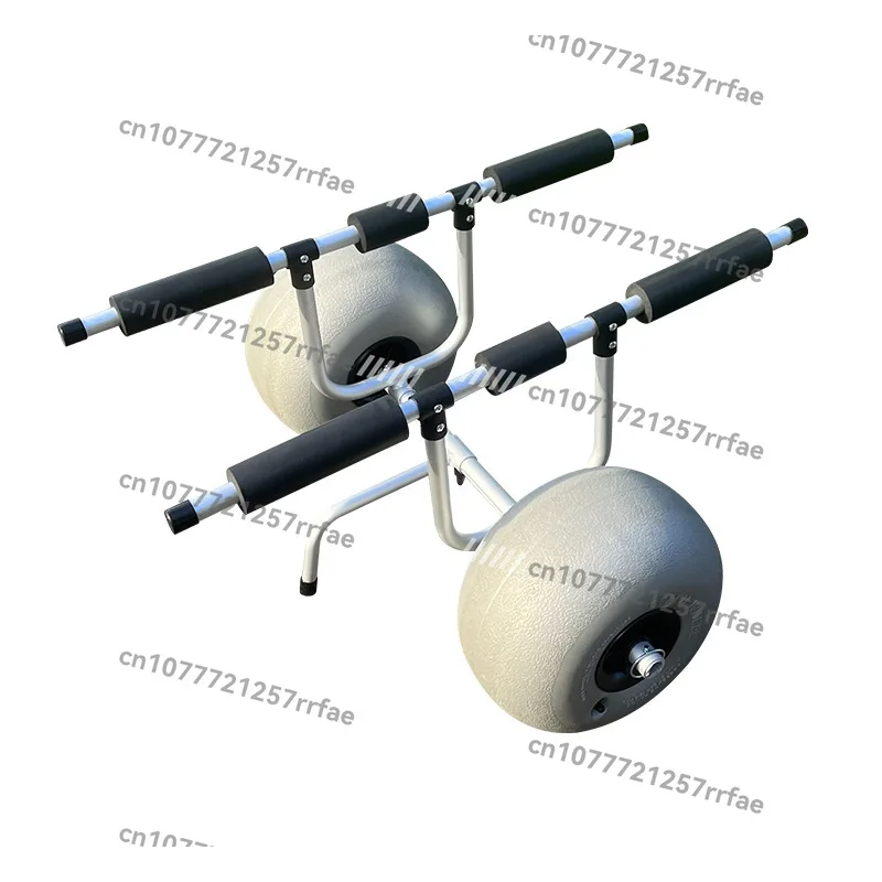 

Kayak, assault boat, rubber boat trailer, two-wheeled small trolley, foldable ship carrier placement bracket