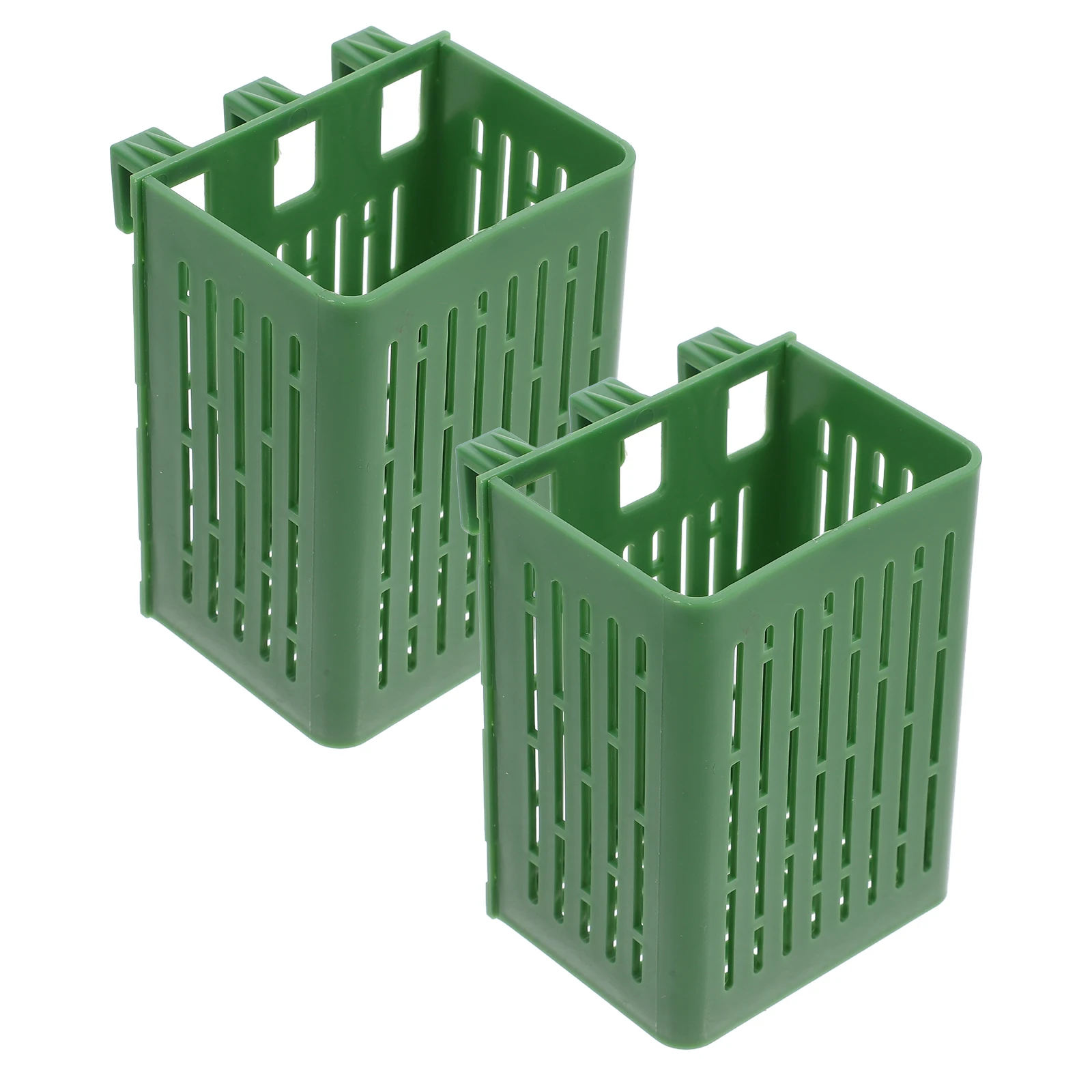 

2pcs Hydroponic Plant Basket Fish Tank Plant Holder Wall Mounted Aquarium Rack Net Basket Water Plants Small Fish Isolator Easy