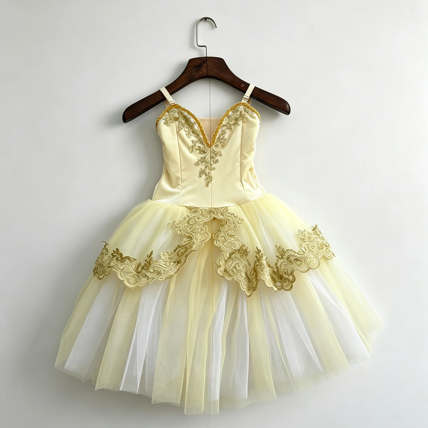 Yellow Professional Ballet Tutu Dress Women Ballerina Dress Girls Long Skirt Ballet Performance Dress