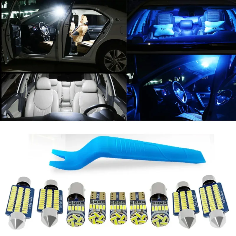 Car LED Interior Light Bulb Kit For Fiat Bravo 500 500L 500X Punto Stilo Panda Croma Tipo Qubo Fiorino Freemont Multipla