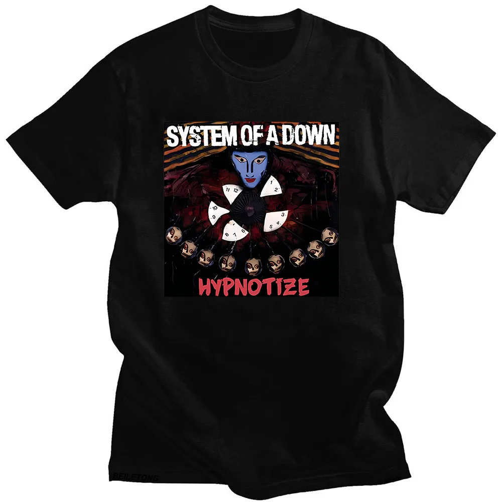 System of A Down T Shirt Short Sleeve Vintage Fashion Aesthetic Tee-shirt Summer O-neck Cotton Tshirt Ropa Mujer Comic Clothing