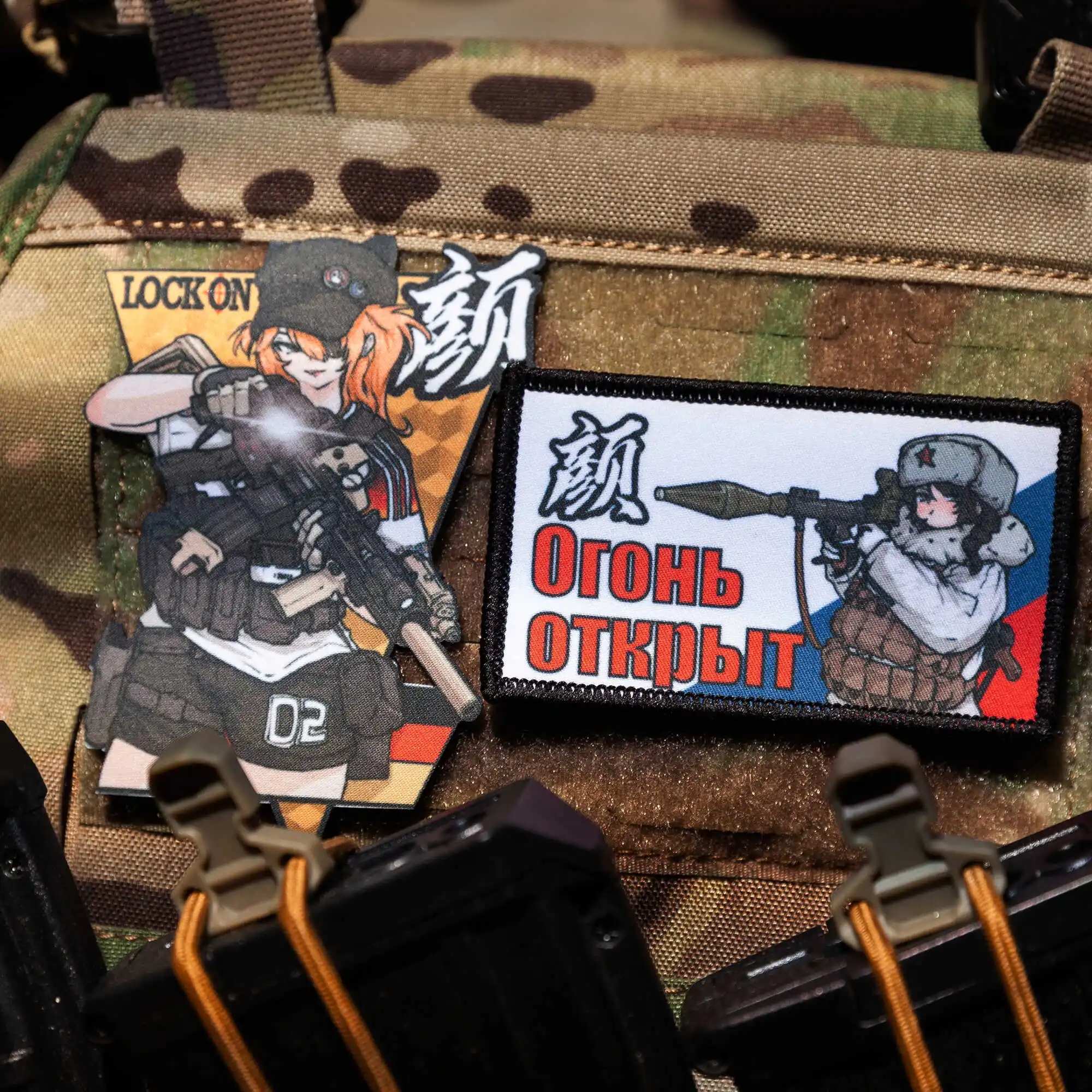 

Нашивка «Боевая девушка» с принтом, тактический значок «Девушка-стрелка» для одежды, рюкзака, нарукавной повязки, декоративное украшение