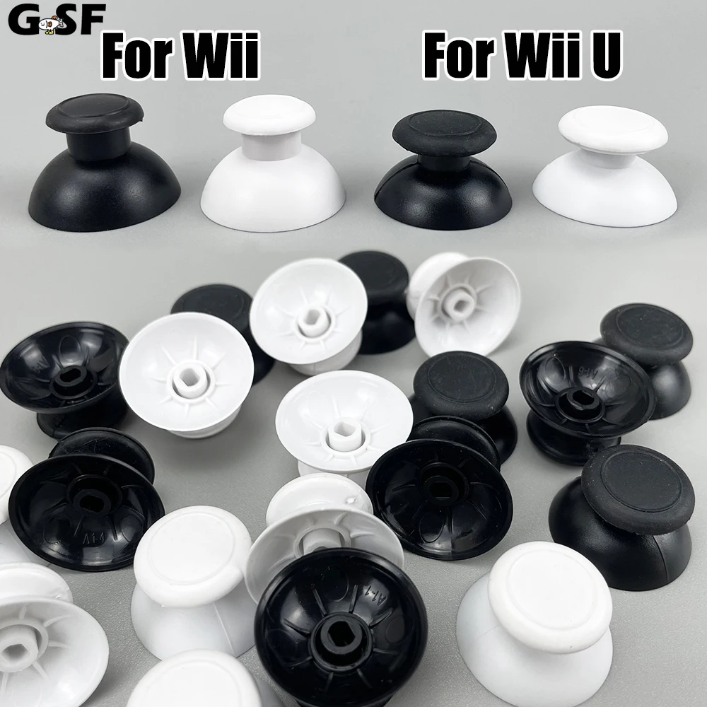 GSF 2-10PCS For Wii Game Pad Console For Wii U Controller Buttons Analog Thumbstick Joystick Mushroom Cap Repair