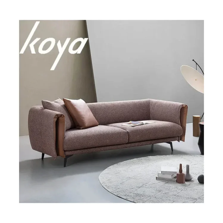 Low Price 3 Seater Compact Italian Sofa Cotton Artificial Leather Fabric Sets Restaurant Furniture For Home Vietnam Sofa