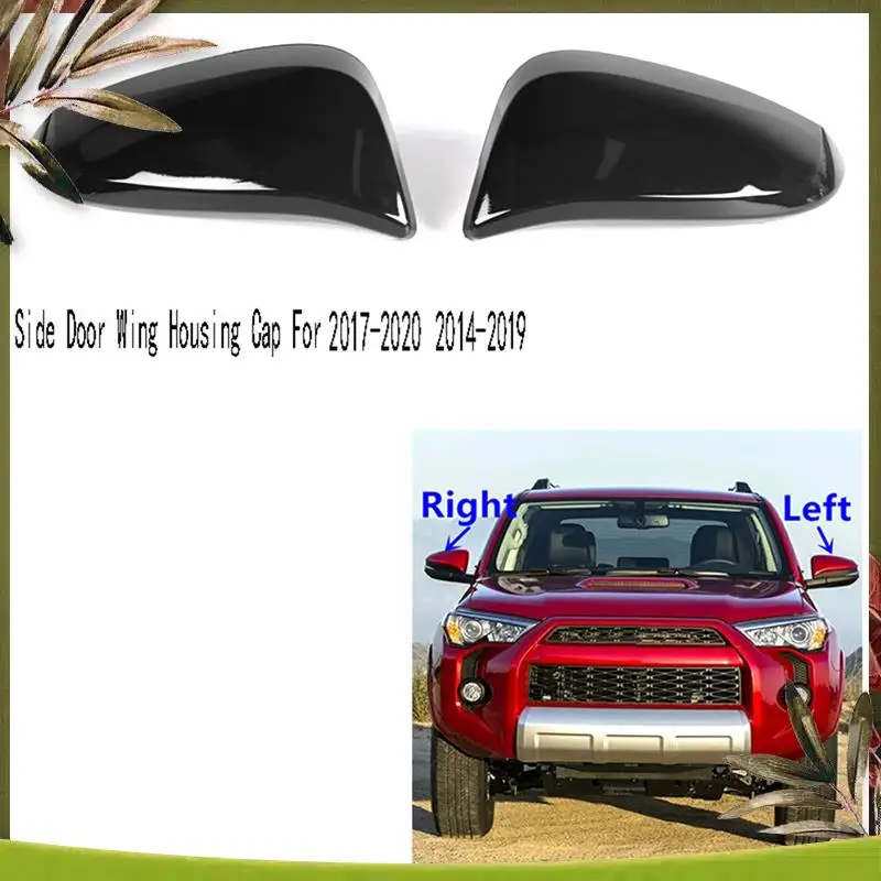 

AB98-2Pcs Rearview Mirror Cover Side Door Wing Housing Cap For Toyota 4Runner 2017-2020 RAV4 Highlander 2014-2019