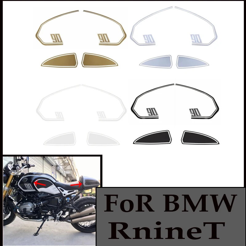 For BMW R NINE T Racer Reflective Motorcycle Sticker Waterproof Gas Fuel Oil Tank Pad Protector Cover Decals Case