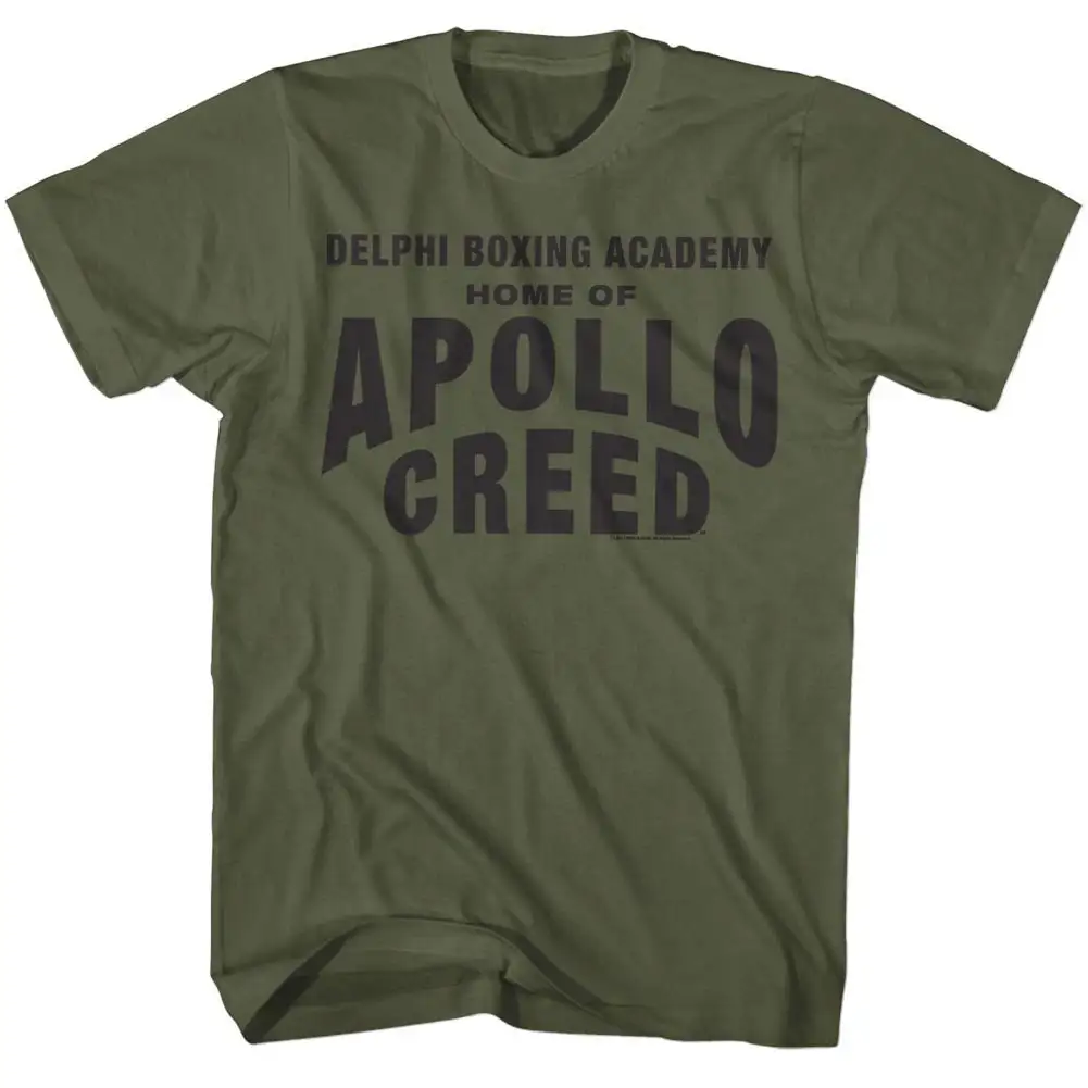 Creed Delphi Boxing Academy Home of Apollo Army Green T Shirt