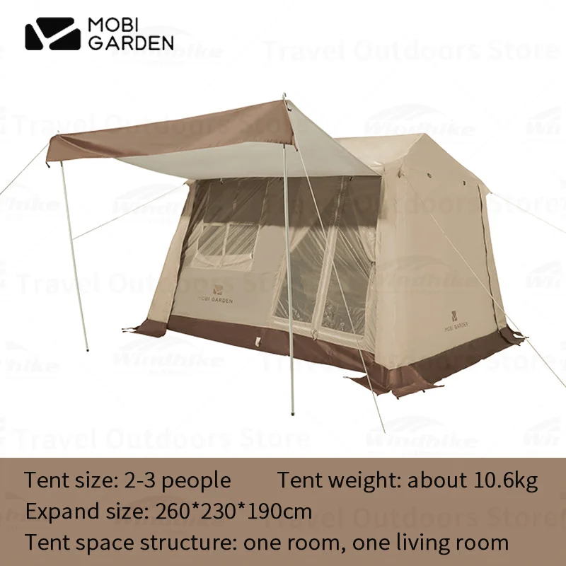 

Mobi Garden Ultra Light Tent 1 2 3 People Tent 150D Automatic Tent Waterproof Outdoor Hiking Travel Tent Cycling Fishing Tent