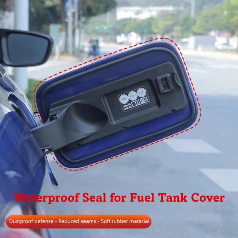 Tira de vedação do tanque de combustível do carro tiras de vedação tampa de combustível capa estilo acessório anel de borracha à prova ddustágua à prova de poeira
