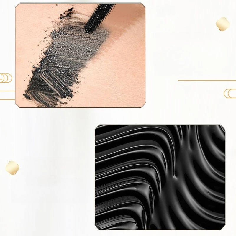 Lockige, wasserfeste und lange Wimperntusche, dicht, ohne schwache, färbende Wimperntusche, extrem schwarze Curling-Wimperntusche, langanhaltende Formel