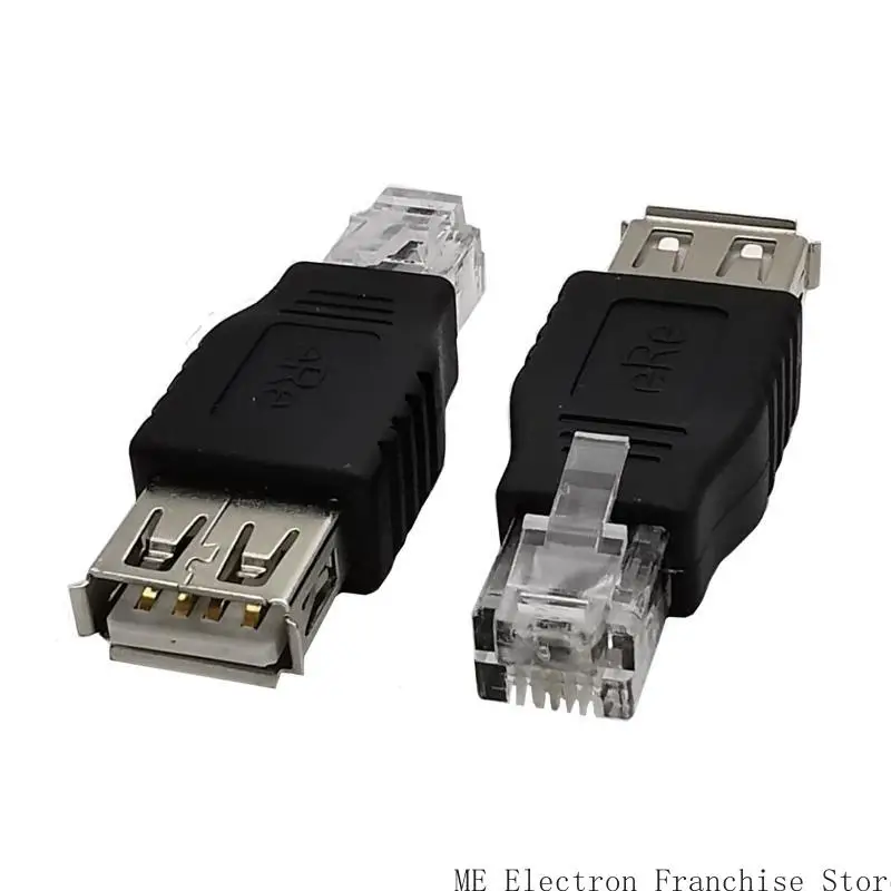 T5EA USB 2.0 USB-A Female To RJ11 6P2C Male Ethernet Phone Connector Adapter