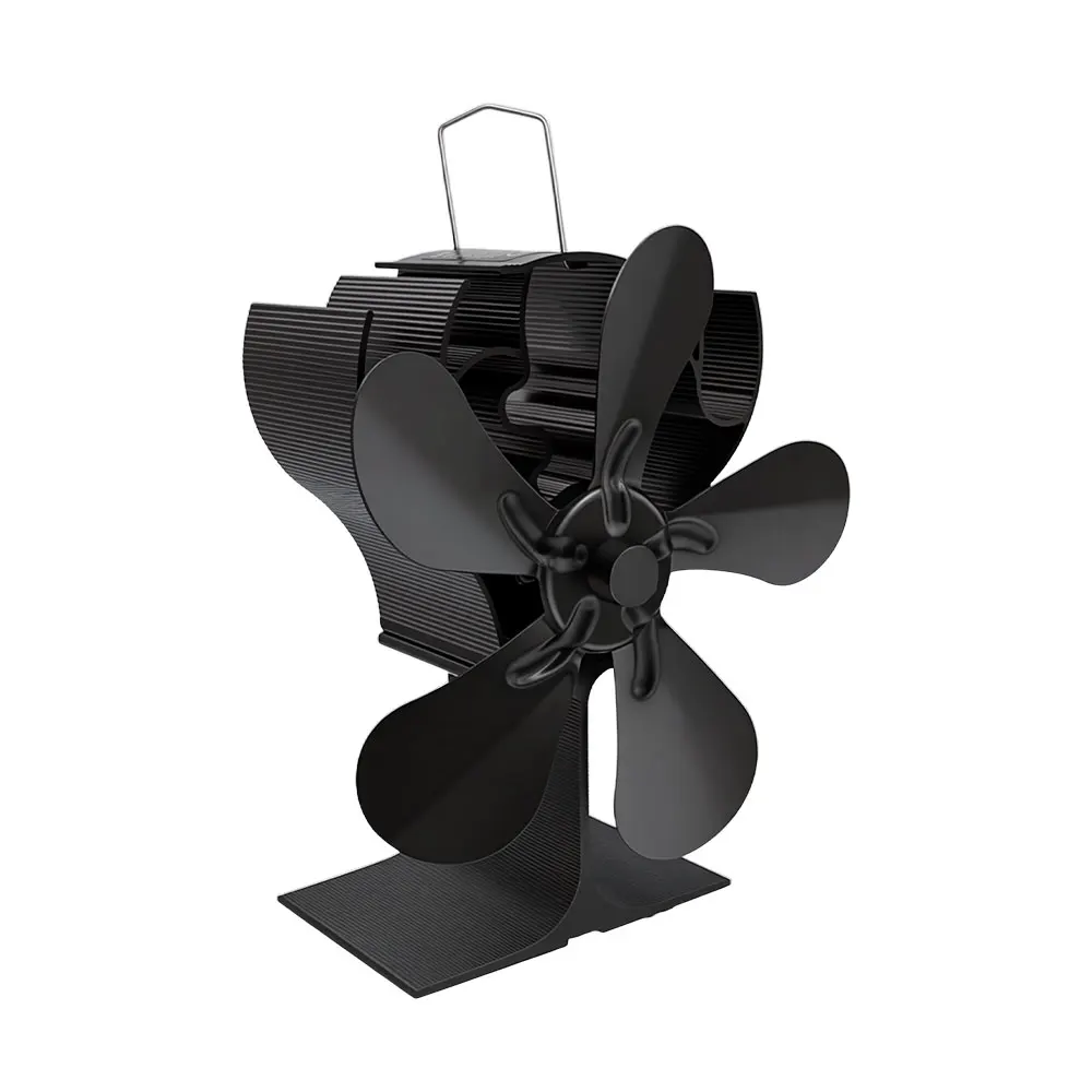 

Вентилятор для печи на дровах с 5 лопастями, работающий от тепла, экологичный, тихий, для камина, для теплого дома зимой, эффективное распределение тепла