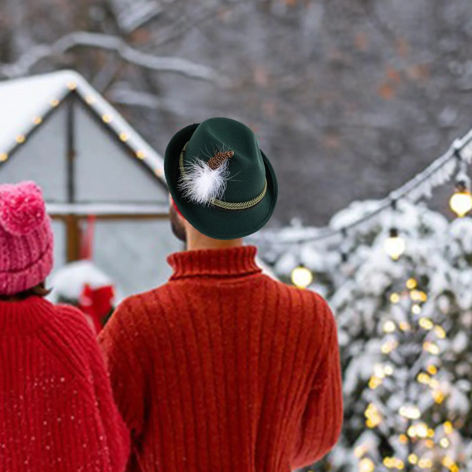 Sombrero bávaro con plumas para adultos alemanes, vestido suave de Oktoberfest, sombrero alpino de moda para Cosplay, fiesta de vacaciones, Carnaval