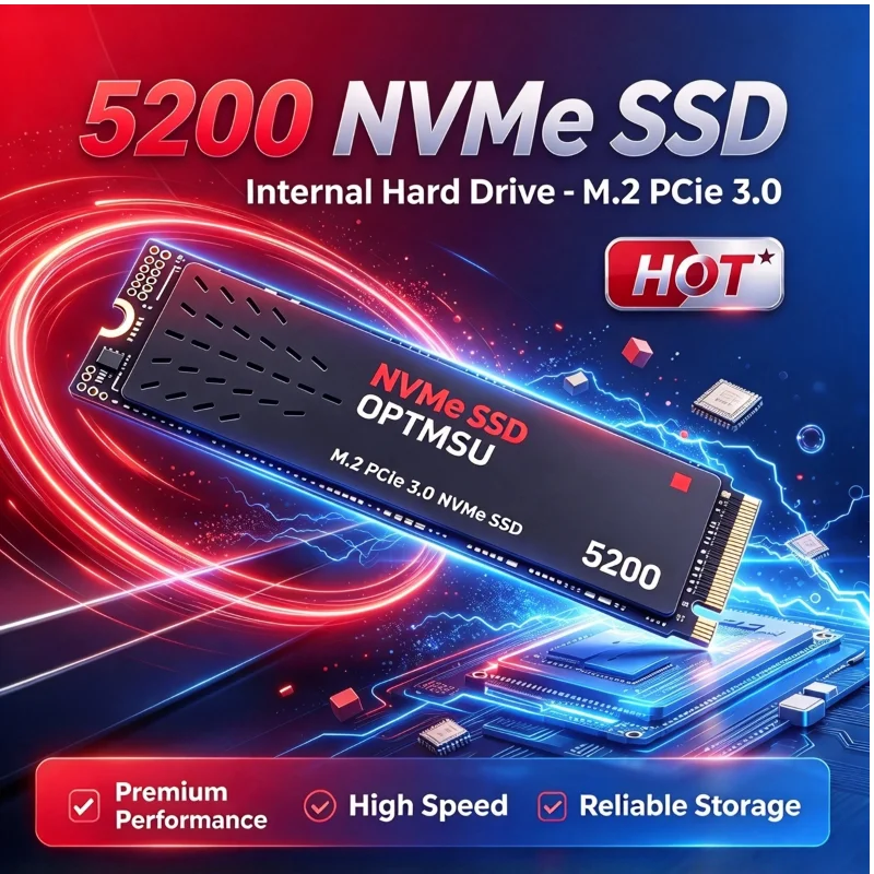 2026 Venda Quente SSD M2 NVMe 5200 Unidade de Estado Sólido 1TB 2TB 4TB Disco Rígido Interno Leitura e Escrita Rápidas Para Armazenamento de PC Desktop e Laptop
