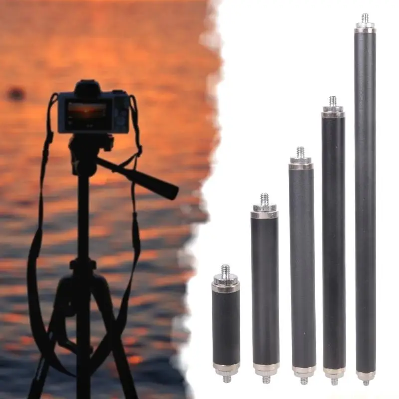 

F62C Twin End 1/4 Inch Male Female Threaded Iron Rod Suitable For Photography Camera Tripod Adapter Light Stand 4 Size Option