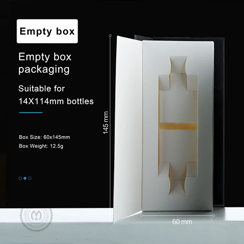 Imagen 2 del producto 50/100 Exquisito embalaje de botella de perfume Cajas de papel vacías Cajas de perfume adecuadas para botellas de 14 * 114 mm 10 ml (sin botellas)