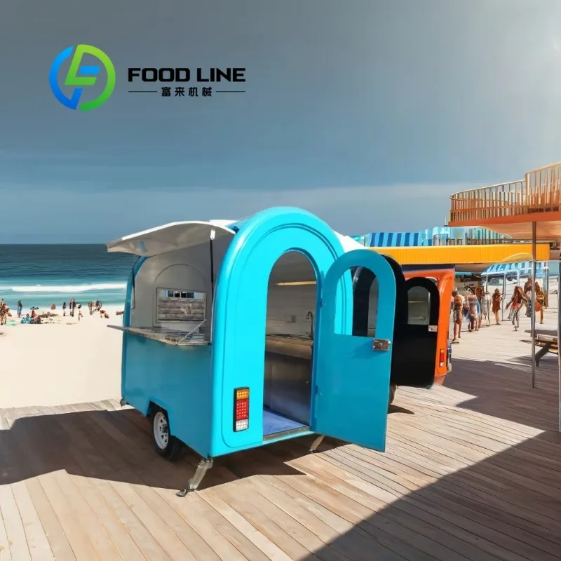 CustomizedCustomized Retro Chinese Concession Food Truck with Air Conditioner Street Grilling Cart Hot Dog Trailer