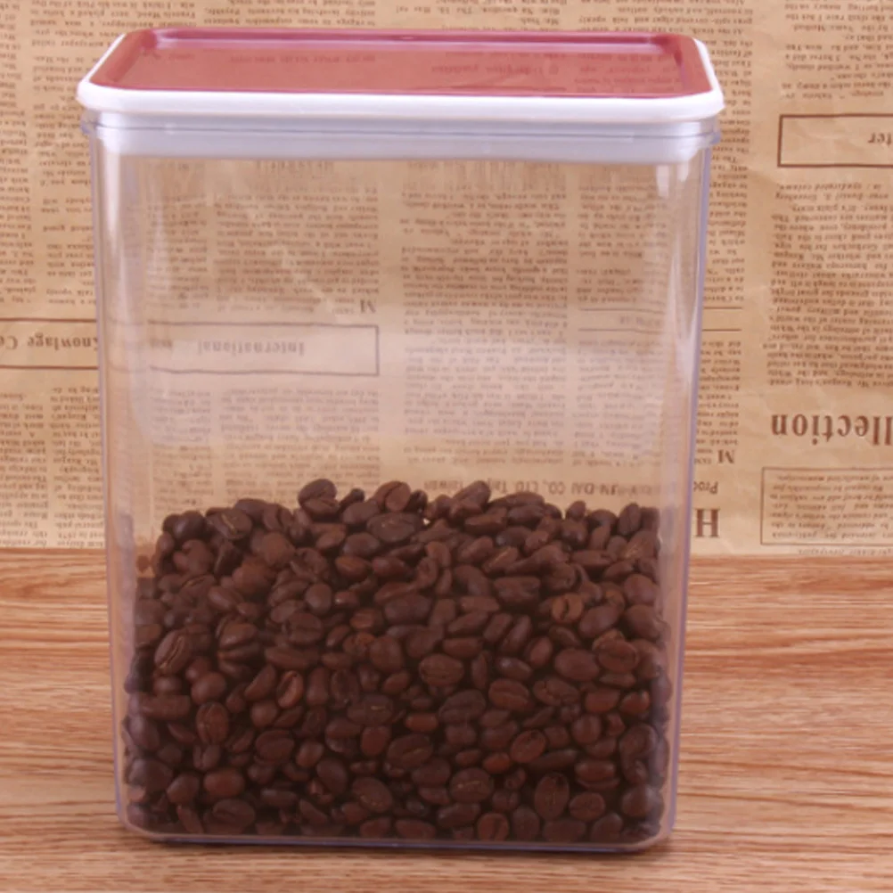

Large Transparent Powder Storage Container Leakproof Airtight Pc Box Food Storage Container for Cereal Flour Sugar Snacks