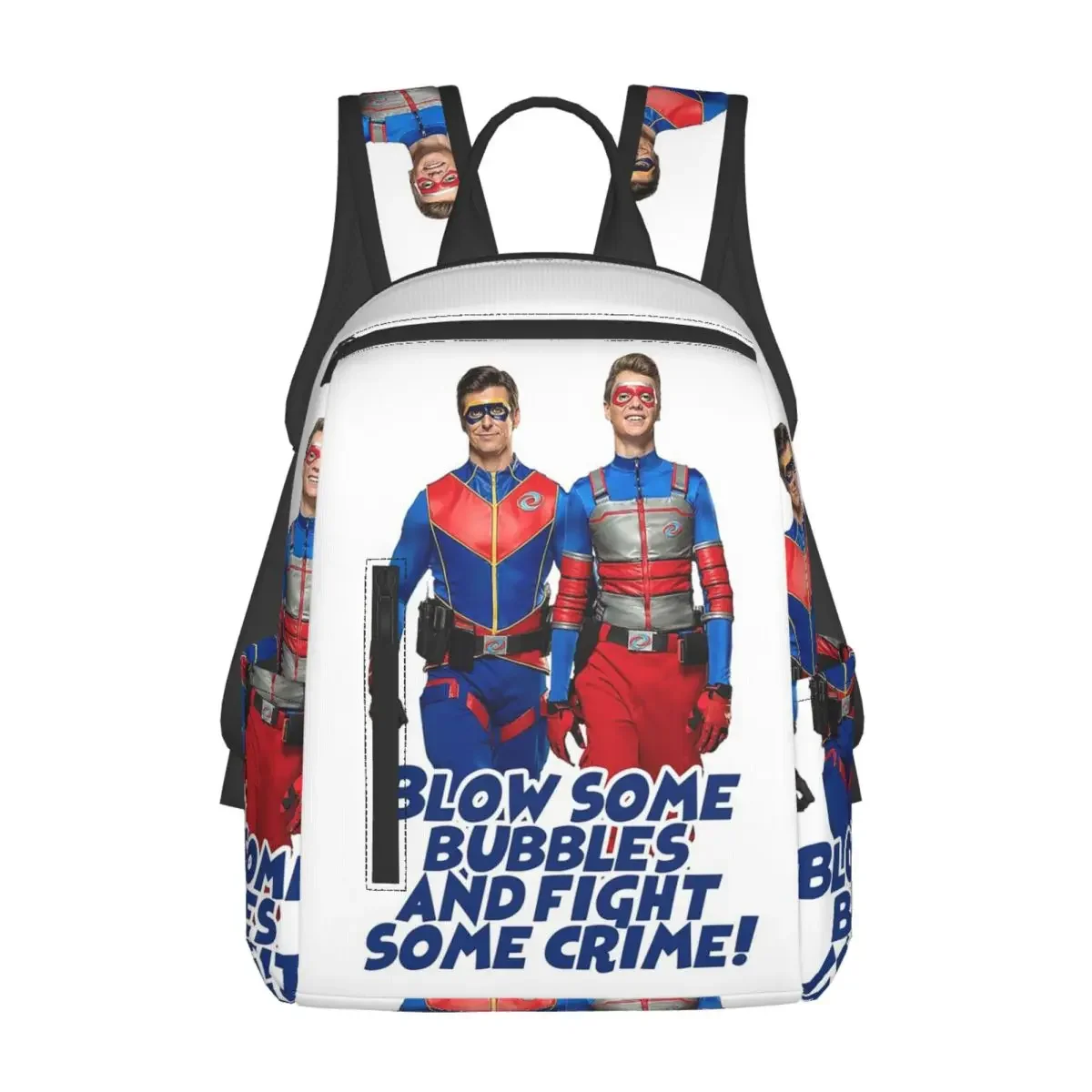

Blow Some Bubbles And Fight Some Crime Henry Danger Backpack Daypack Large Capacity Children BookBag School Bag Shoulder Bags