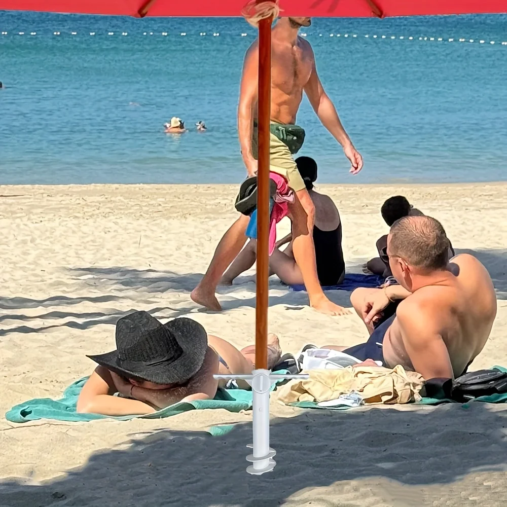 1pcs Beach Anchor Plastic With Five Spirals Beach Umbrella Inserted Outdoor Sunshade Courtyard Terrace Party Umbrella Fixed Base