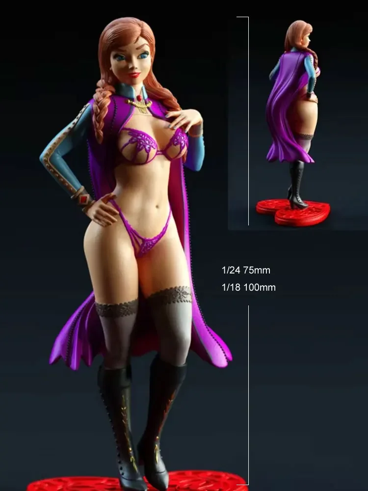 

1/24 75mm 1/18 100mm Resin Model Kits Sexy Beautiful Pretty Girl Unpainted No Color RW-153