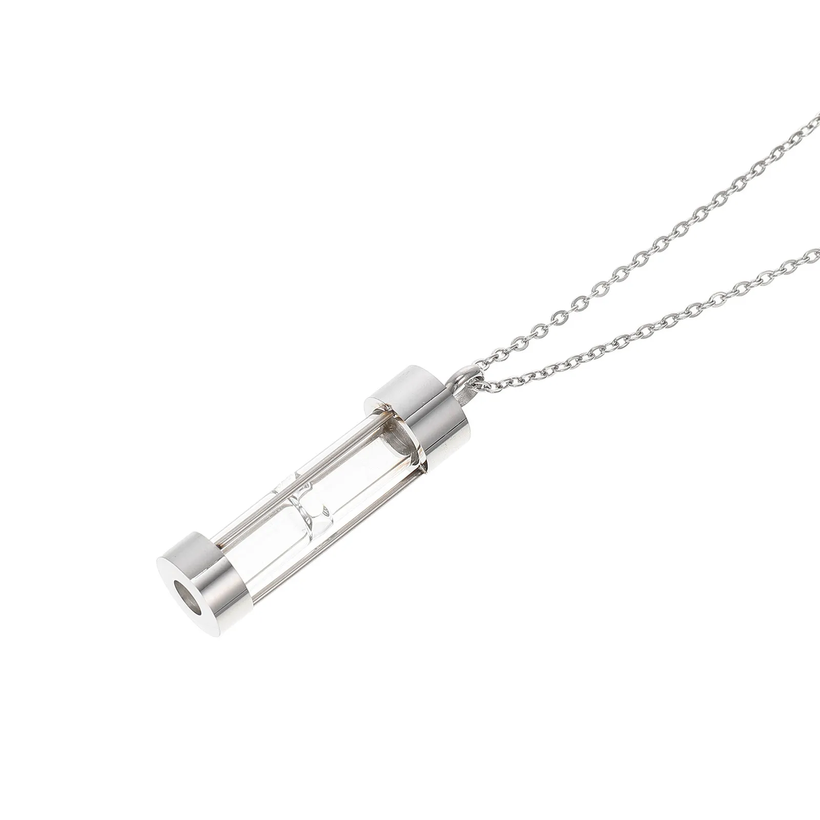 

Pet Cinerary Urn Necklace Sand Clock Pendant Unique Pet Ash Necklace Memorial Jewelry Ashes Keepsake Sand Clock Pendant