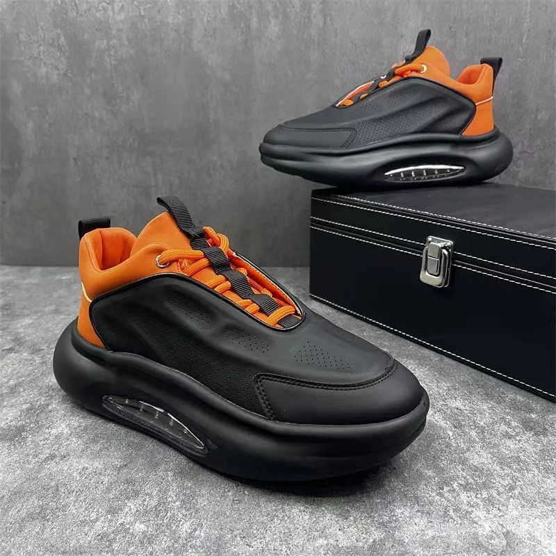 

High-end trendy casual sneakers for men with thick sole, cushioned and breathable design, suitable for all occasions and highly
