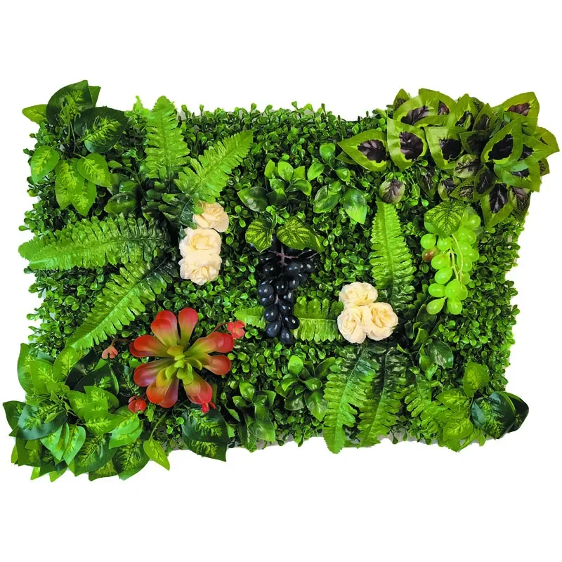 

40CM*60CM New Artificial Plant Rattan Fake Panel Lawn Simulation Lawn Green Leaf Grass Mesh Grille Wall Decoration Background