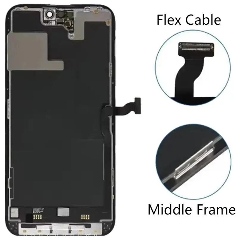 AMOLED Touch Screen Digitizer Assembly, Display LCD, Substituição, Peças de Reparo, iPhone 14 Plus, 14 Pro, 14 Pro Max, Original