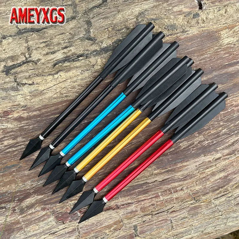

6/12pcs Crossbow Arrows Aluminium Arrow Removable Alloy Steel Arrowhead Archery Broadhead for Crossbow Hunting Shooting Shooting