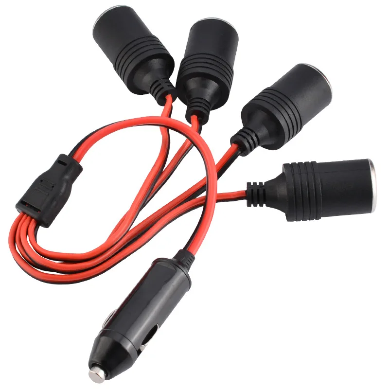 120W12V 24V 10A car accessaries Car Cigarette Lighter Splitter 1 to 4 Female Socket Plug Power Adapter 4 Ways Connector plug