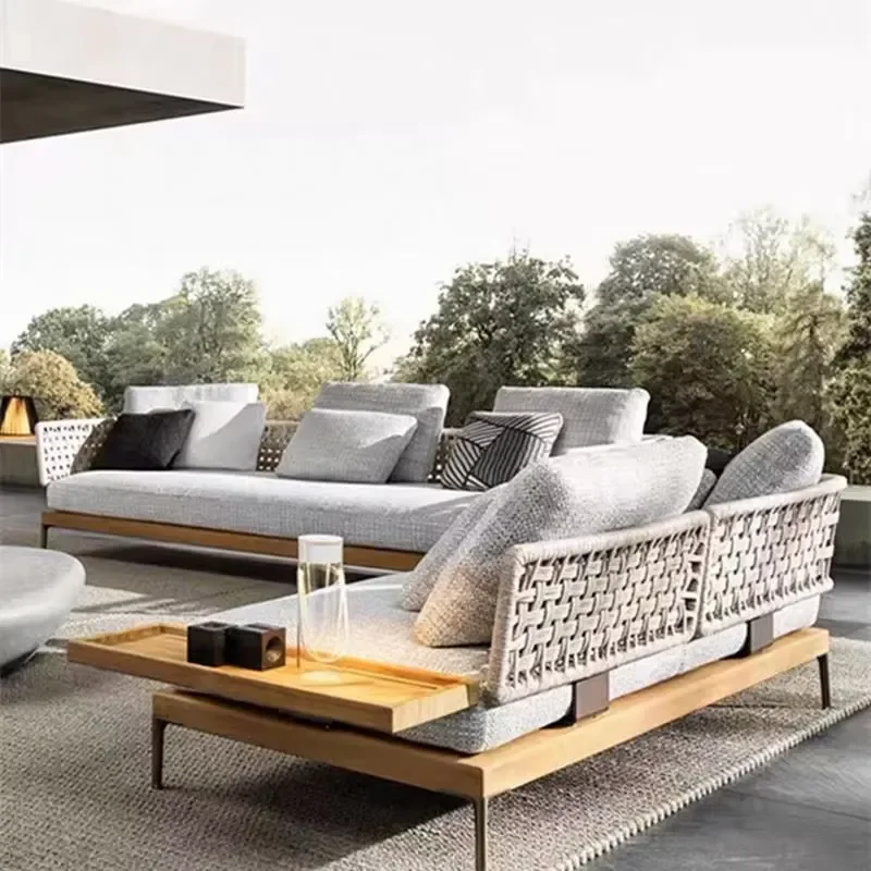 Modern Aluminum Sofa Lounge Wholesale Latest Design Patio Metal Sofa
