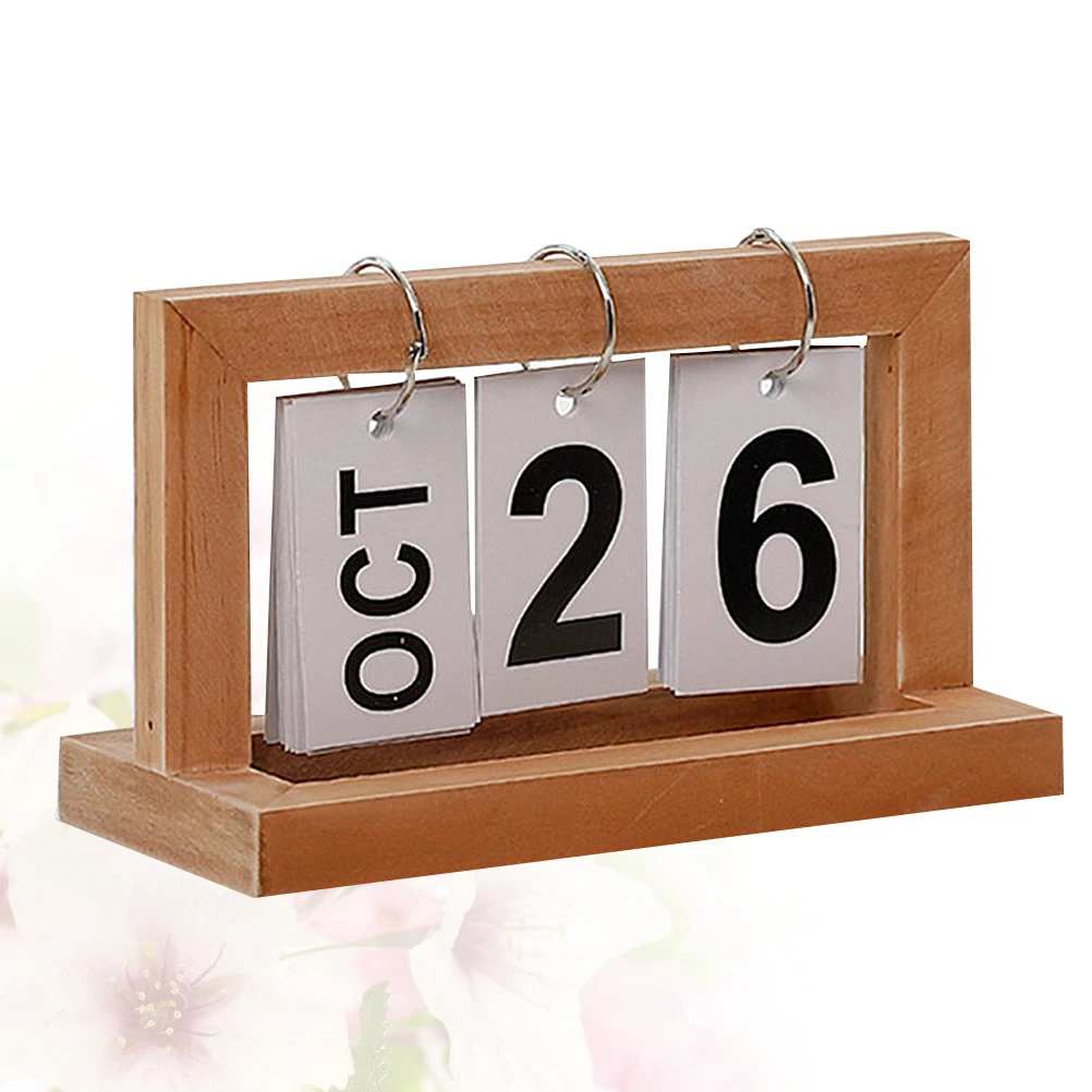 

Деревянный флип-настольный ручной дисплей даты, стол «сделай сам», деревянное украшение для отображения даты, креативное украшение для домашнего офиса (хаки)