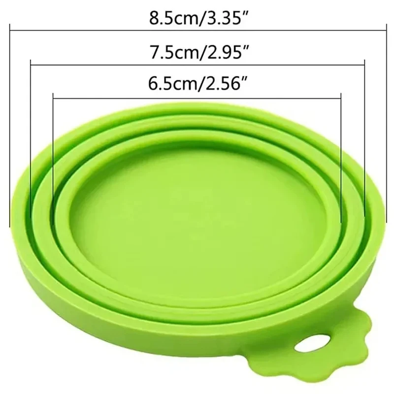 3In1 Reusable Silicone Can Lid Pet Supplies For Dog And Cat Food Freshness Maintainer Kitchen Organization Tool Most Sizes Cans