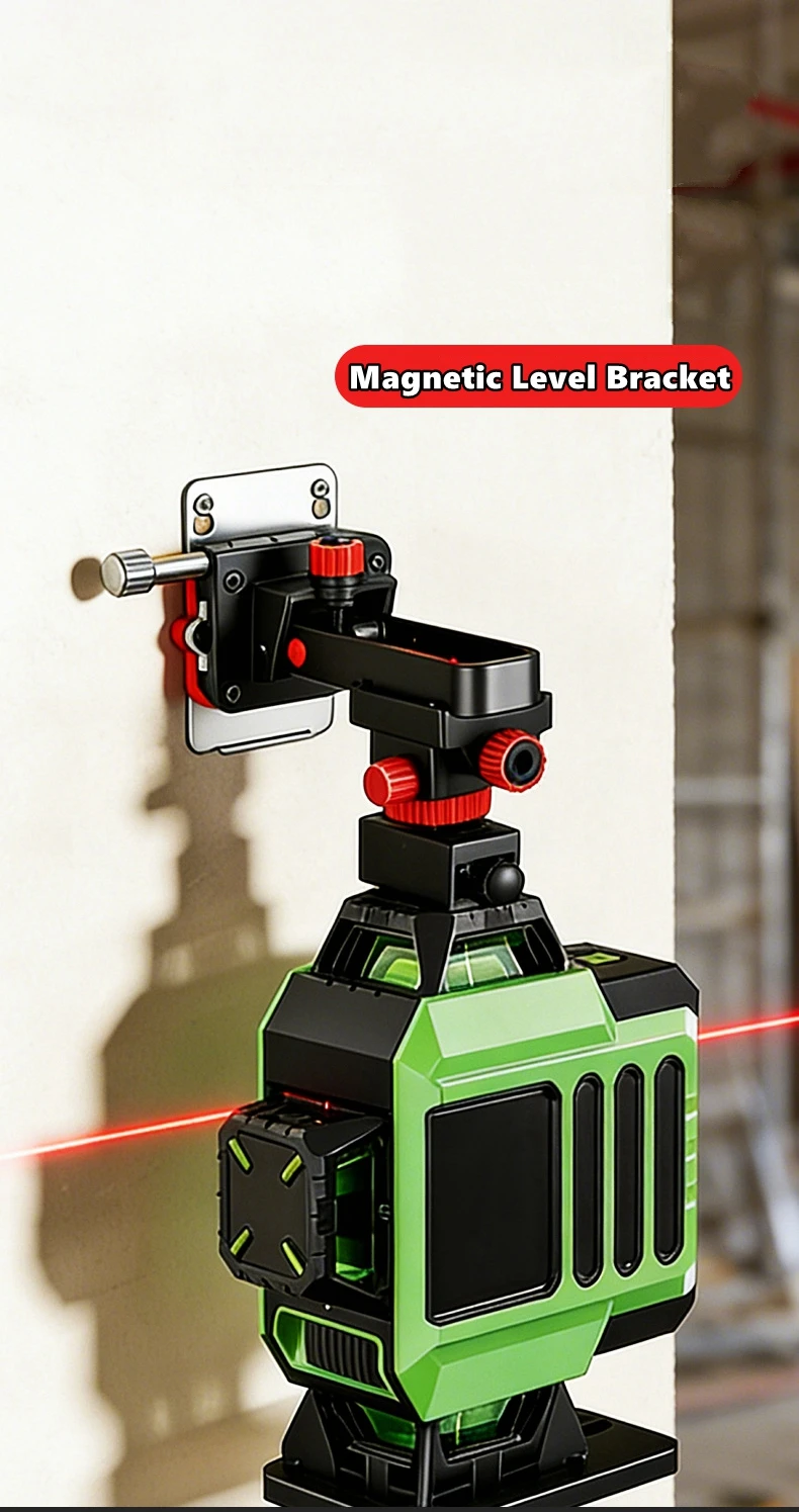 

Мощный магнитный держатель для уровня с точной регулировкой, настенный кронштейн, сильная магнитная опора, вращение на 360° ° Регулируемый
